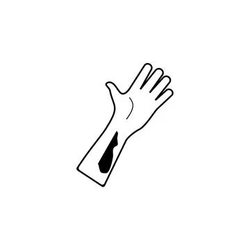 Bloody Hand icon. Elements of human deaths icon. Premium quality graphic design イラスト素材