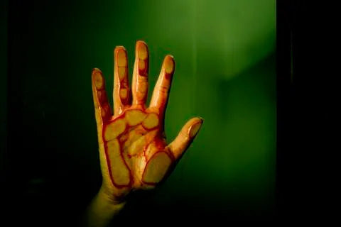 Bloody hand Stock Photos