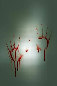 Bloody hands Stock Photos