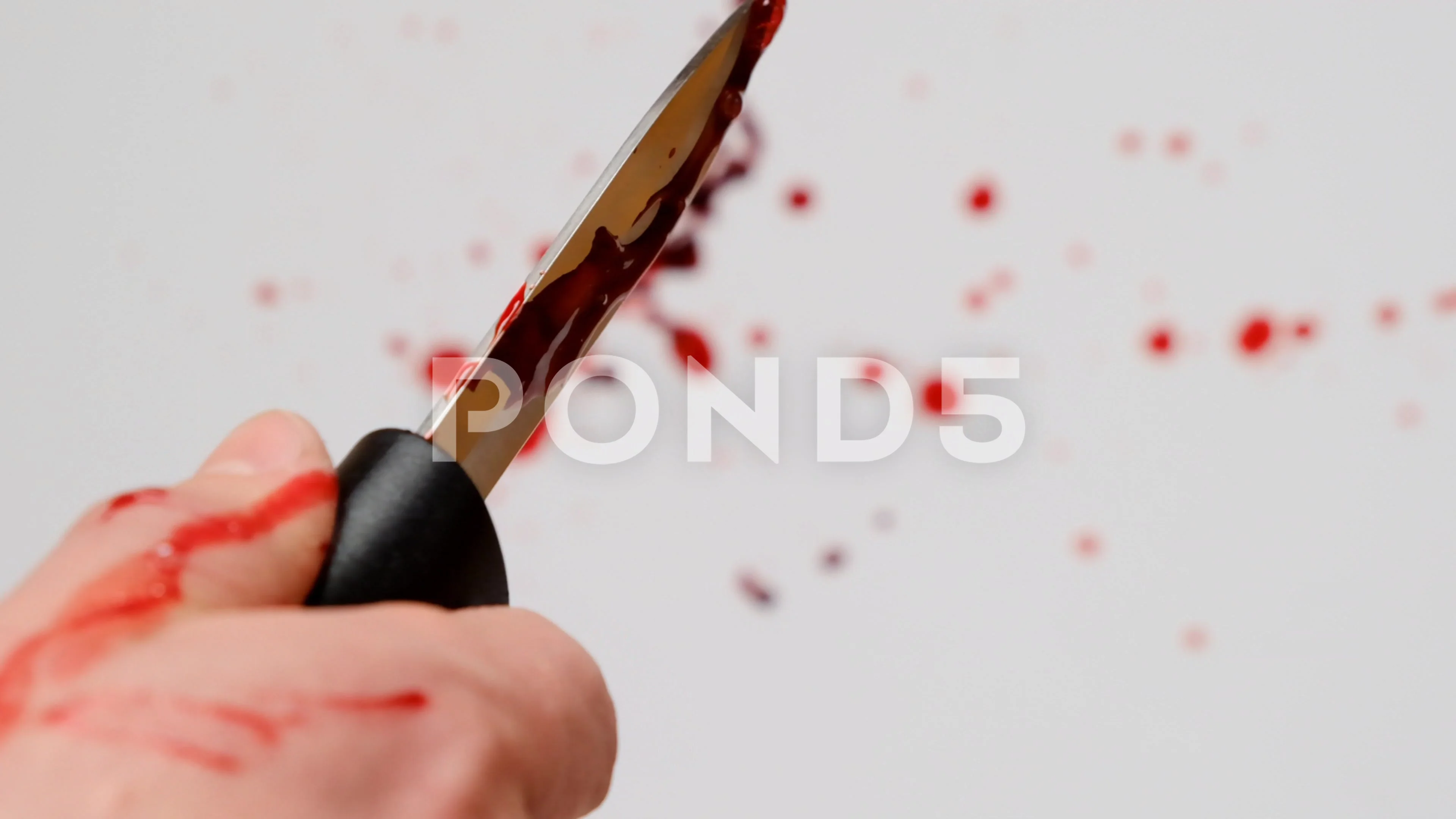 Bloody  knife with blood dri... | Stock Video | Pond5