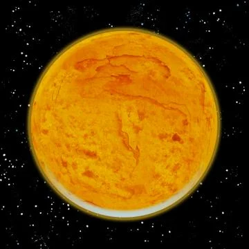 Bloody moon, lunar eclipse in space with bright stars 3D 스톡 일러스트