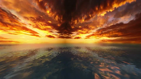 Bloody ocean  Stock Footage 56649803