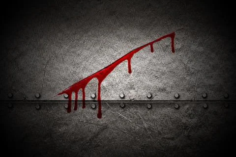 Bloody wall Stock Illustration
