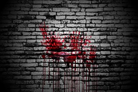 Bloody wall Stock Illustration