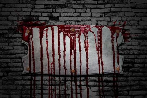 Bloody wall Stock Illustration
