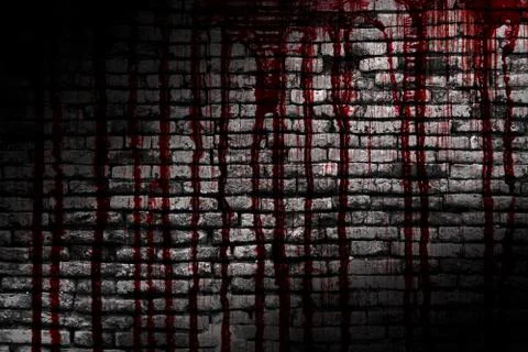 Bloody wall Stock Illustration