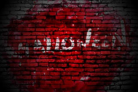 Bloody wall Stock Illustration