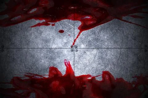 Bloody wall Stock Illustration