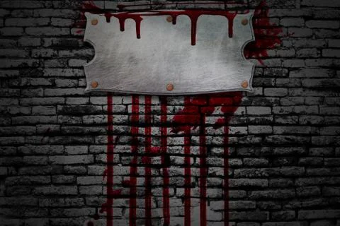 Bloody wall Stock Illustration