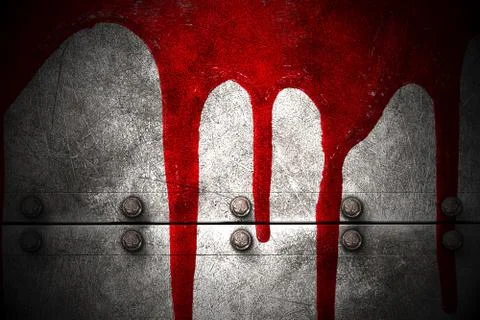 Bloody wall Stock Illustration