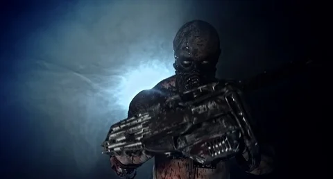 Bloody zombie killer. 動画素材 70962845