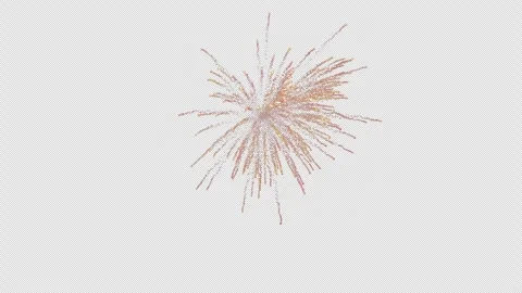 Bloom of firework on alpha background. Stockbeeldmateriaal 321715169