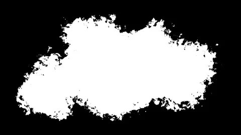 Bloom Ink. Drops Transition. Digital Animation. Stock Footage 107883137