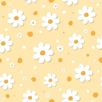 Bloom pattern with simple pretty small flowers, little floral seamless text.. Illustrazione stock