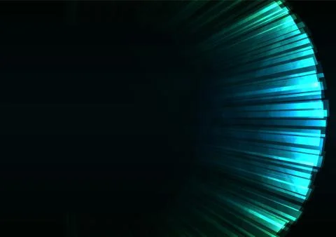 Bloom-right-blue Stock Illustration