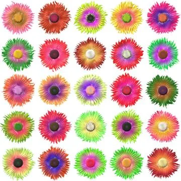 Bloom set generated texture Stock Illustration