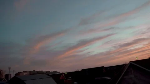 Blooming apple tree on a background of pink sunset.silhouette of a tree against  库存影片 122641776