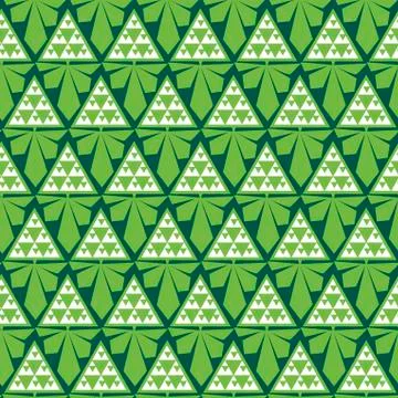 Blooming chestnut tree seamless pattern Illustrazione stock