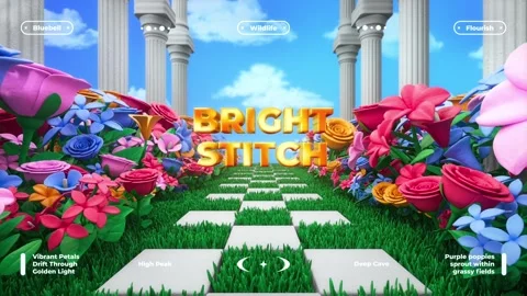 Blooming Floral 3D Titles Stock After Effects
