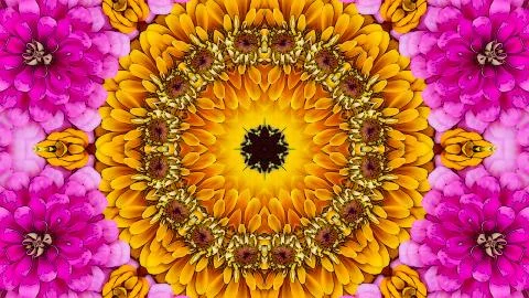 Blooming flower background Stock Illustration