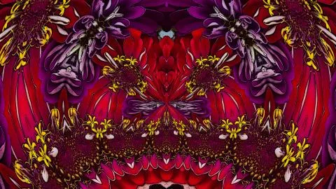Blooming flower wallpaper Stock Illustration