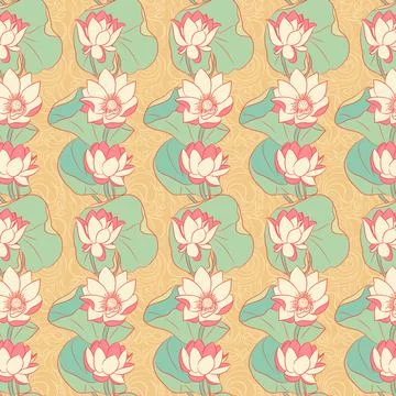 Blooming lilies Stock Illustration
