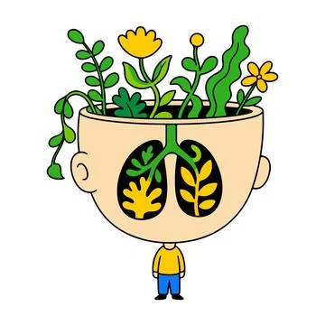 Blooming Mind Stock Illustration