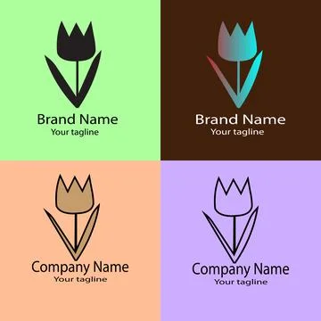 Blooming Potential logo design Stock Illustration