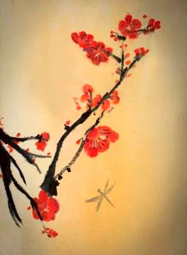 Blooming Sakura Stock Illustration