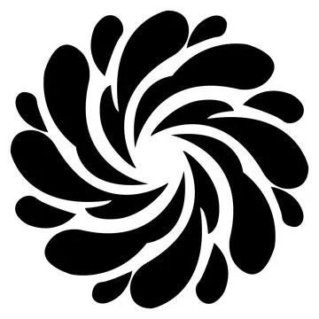 Blooming Splash Cyclone Stock Illustration