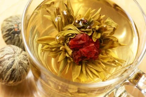 Blooming tea Stock Photos