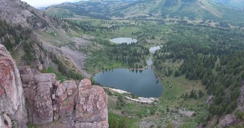 Bloomington Lake 1 Drone Stock Footage 74504562