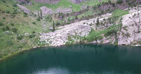 Bloomington Lake 2 Drone Stock Footage 74504803