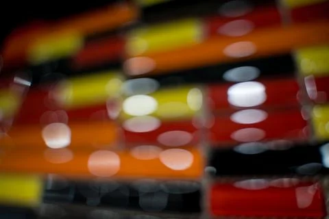 Bloored background of colorful samples of a ceramic tile Stock Photos