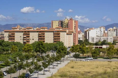 Bloques del poligono de Levante bloques del poligono de Levante, Palma, Ma... Stock Photos