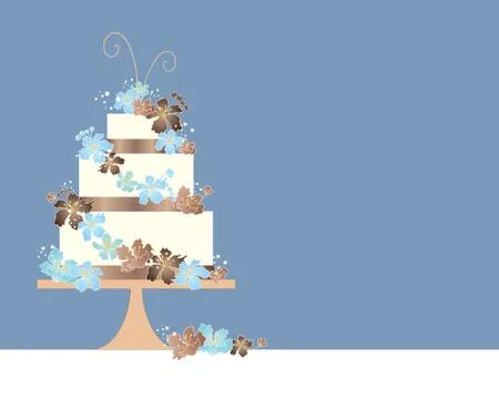 Blossom cake Stock Illustration