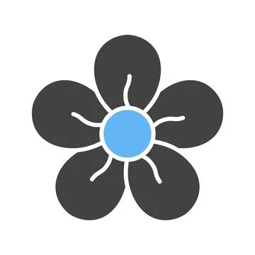 Blossom icon vector image. Illustrazione stock