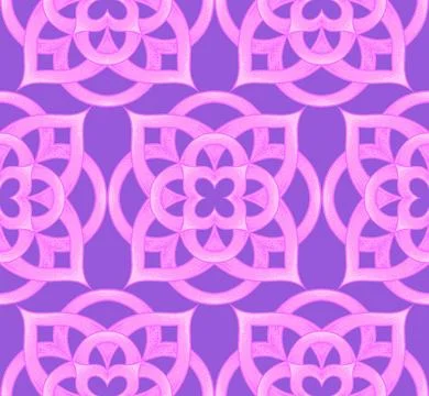 Blossom Mandala Seamless Pattern Stock Illustration
