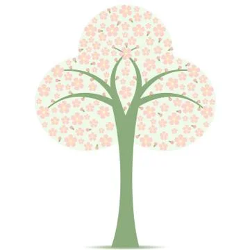 Blossom Tree Stock Illustration