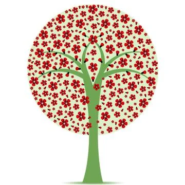 Blossom Tree Stock Illustration