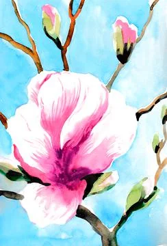 Blossoming tree Illustrazione stock