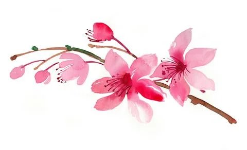 Blossoming tree Stock Illustration