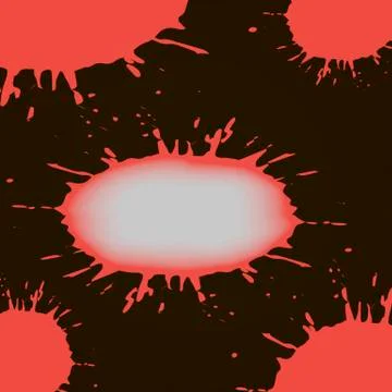 Blot on a black background Stockillustratie