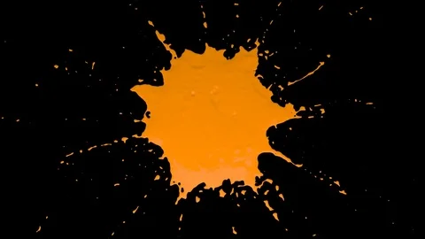Blot from drops of paint Stock Footage 83410242