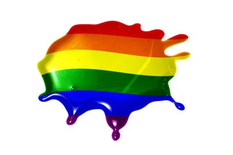 Blot with gay flag Stock Illustration