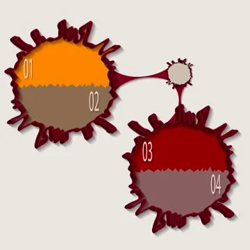 Blot infographics Stock Illustration
