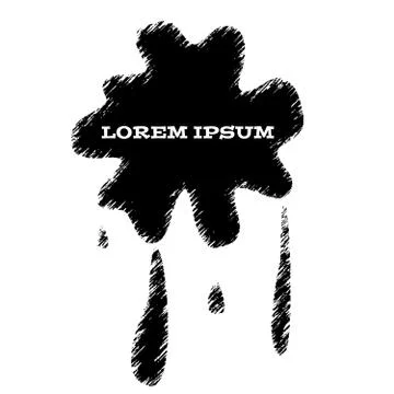 Blot on white background Stock Illustration