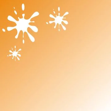 Blotches, spots of white on an orange background Stock Illustration