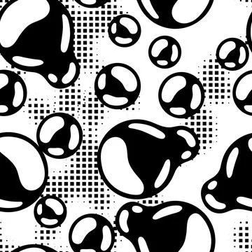 Blots and drips slime pattern. Toxic mucus smudges streaks and blotch. Illustrazione stock