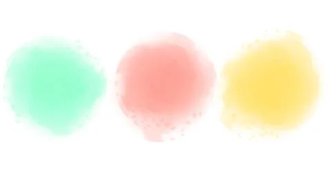Blots of paint of different colored colors Stock Illustration